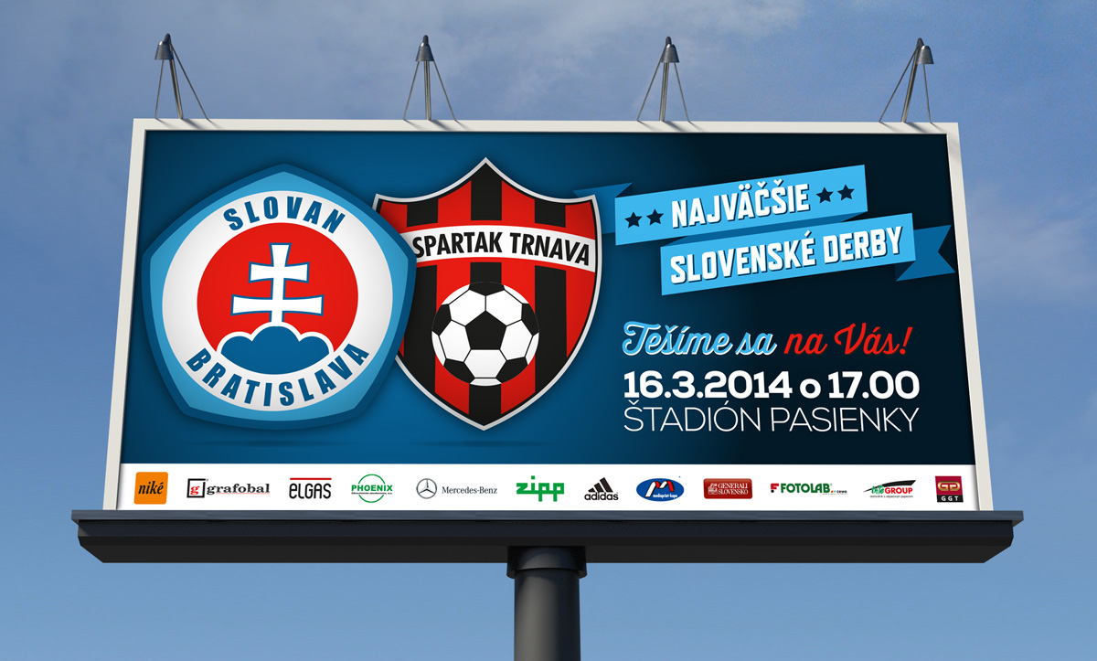 ŠK Slovan Bratislava bilboard derby