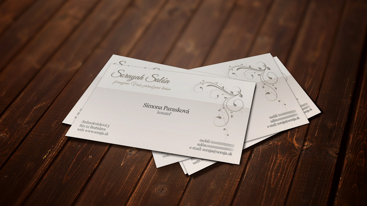 Sorayah Salón vizitka