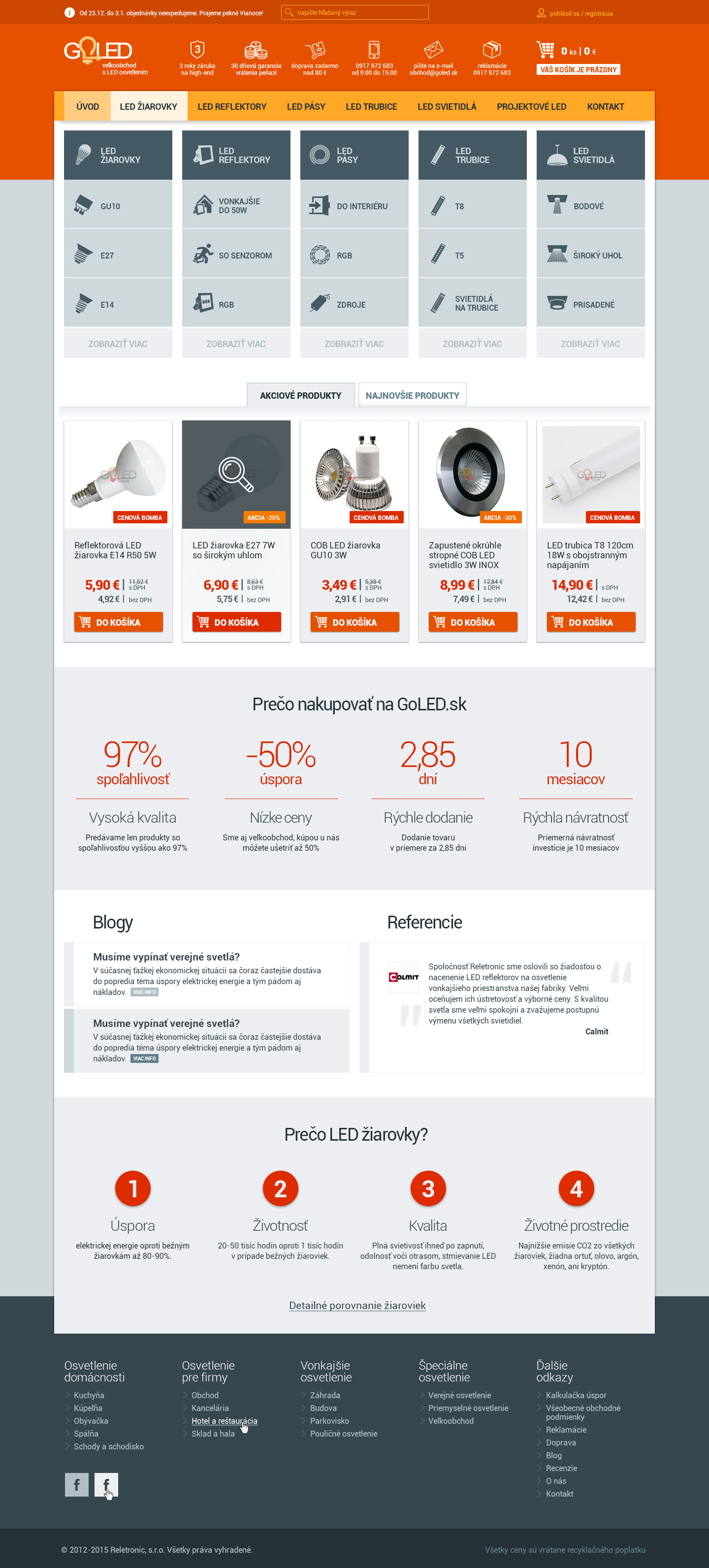 GOLED.sk - homepage