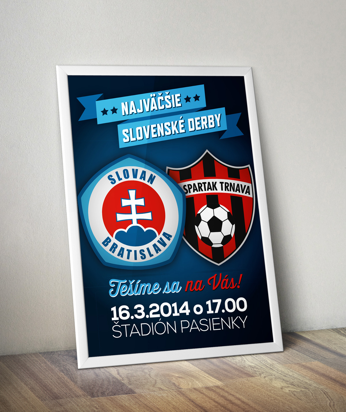 ŠK Slovan Bratislava plagát derby
