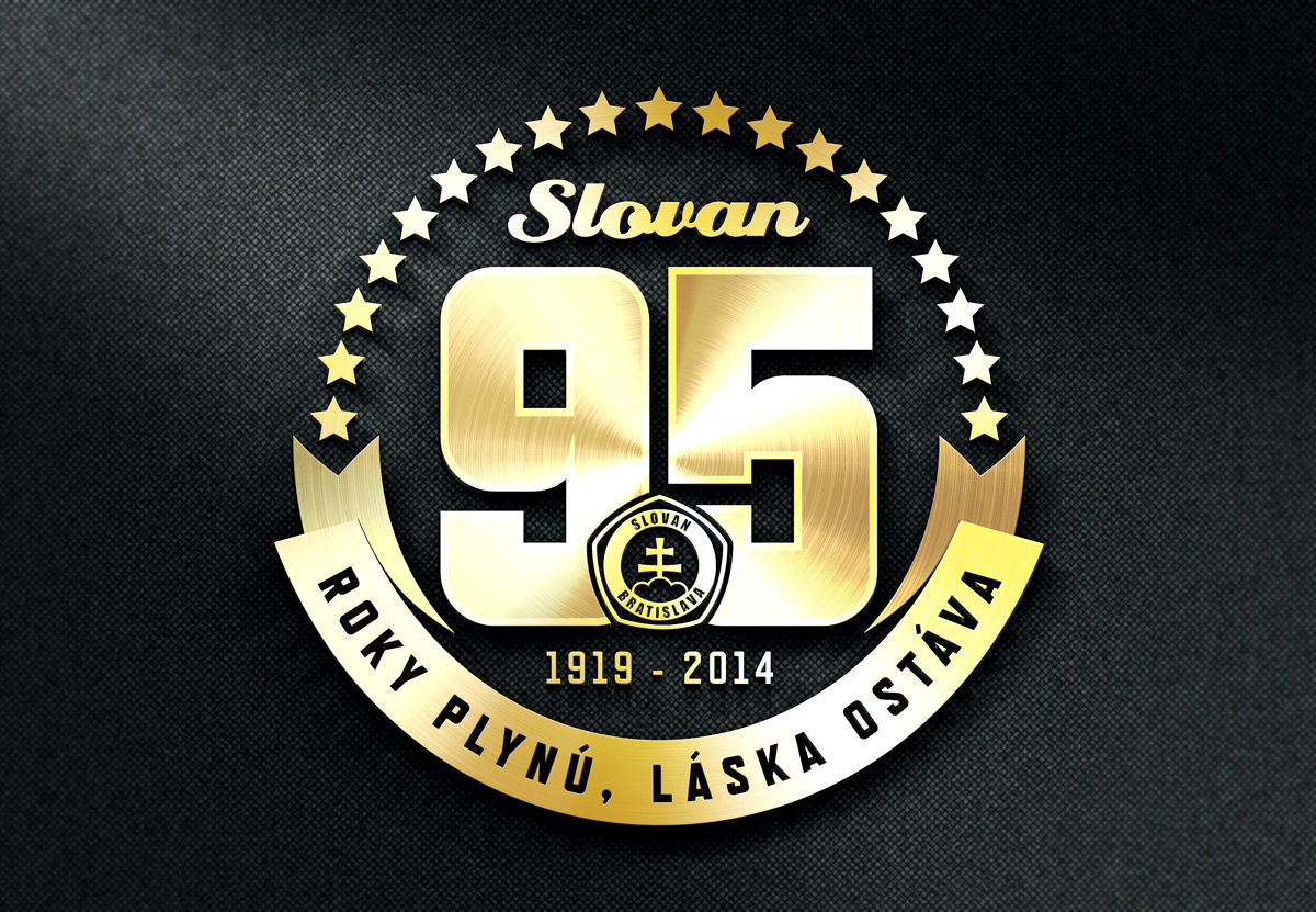 95 rokov ŠK Slovan logo