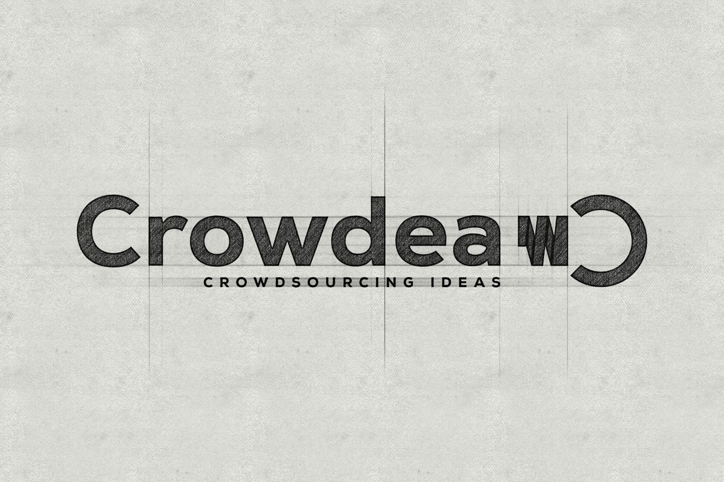 Crowdea logo sketch