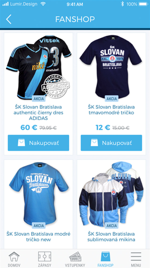 ŠK Slovan aplikácia