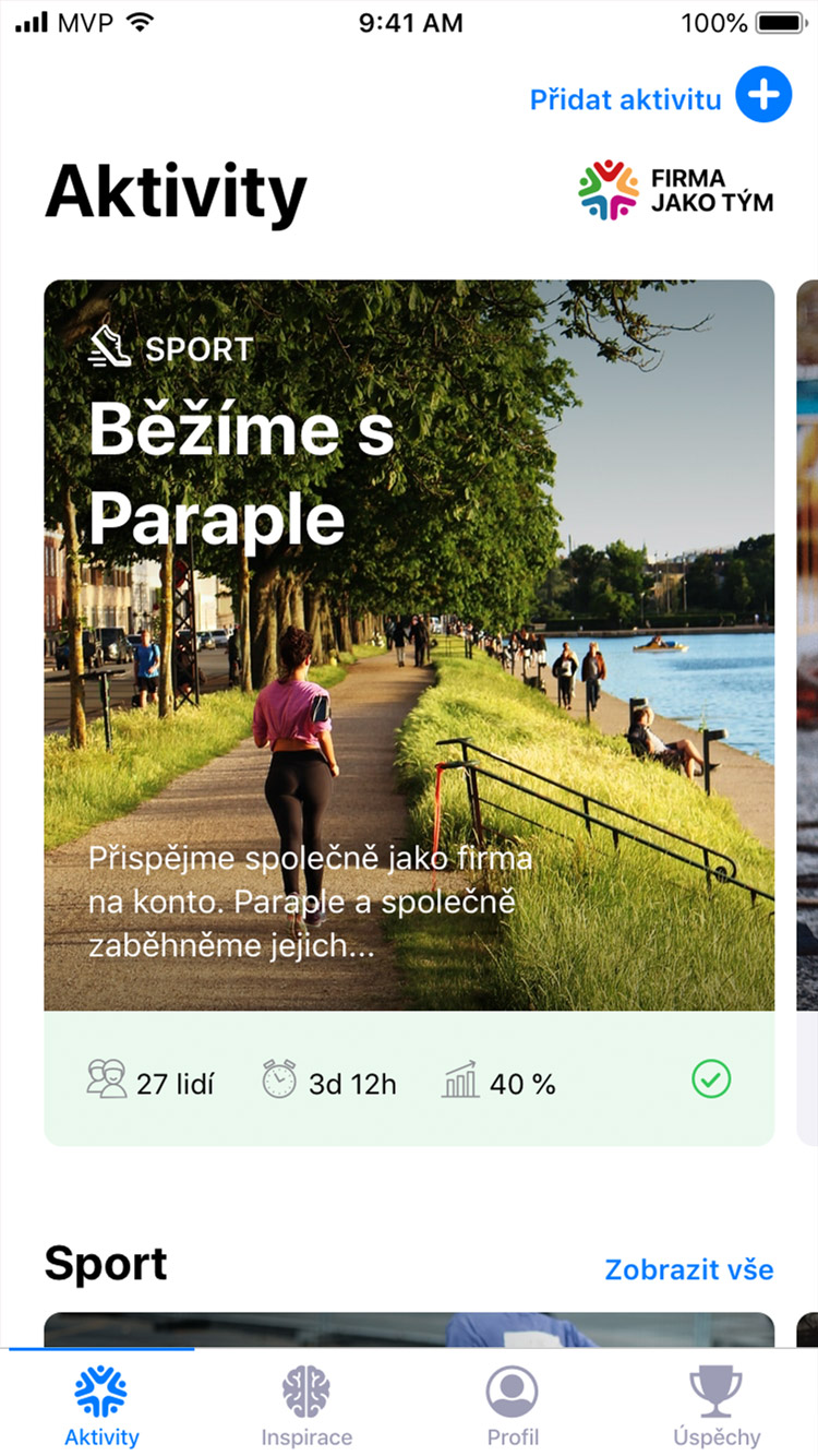 Firma jako tým app home