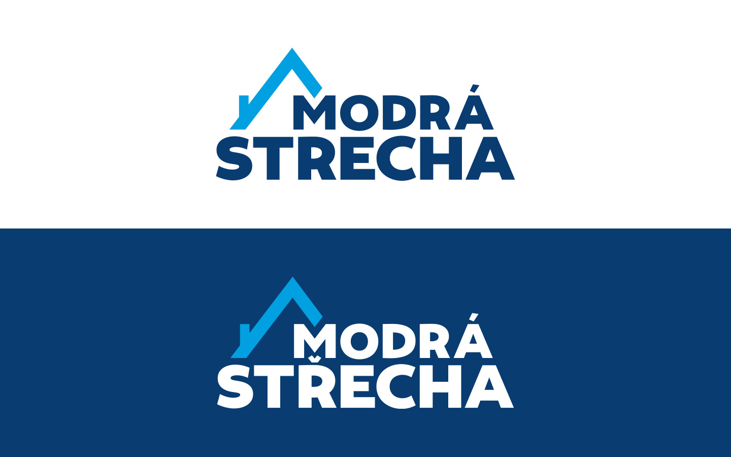 Modrá strecha logo